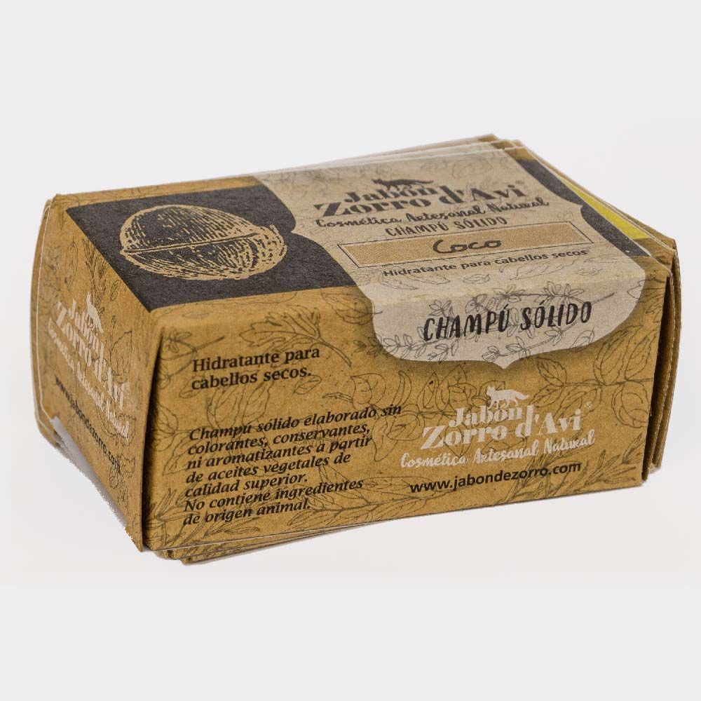 Champú sólido de coco