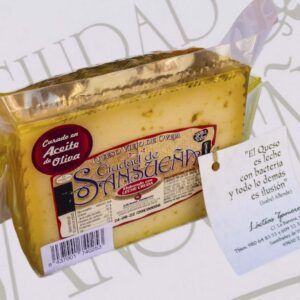 Queso Viejo de Oveja Curado en Aceite de Oliva Virgen Extra "Ciudad de Sansueña"