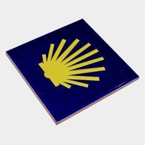 Azulejo para colgar concha de Santiago